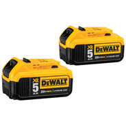 POWER TOOLS | Dewalt 20V MAX XR Premium 5 Ah Lithium-Ion Battery (2-Pack)